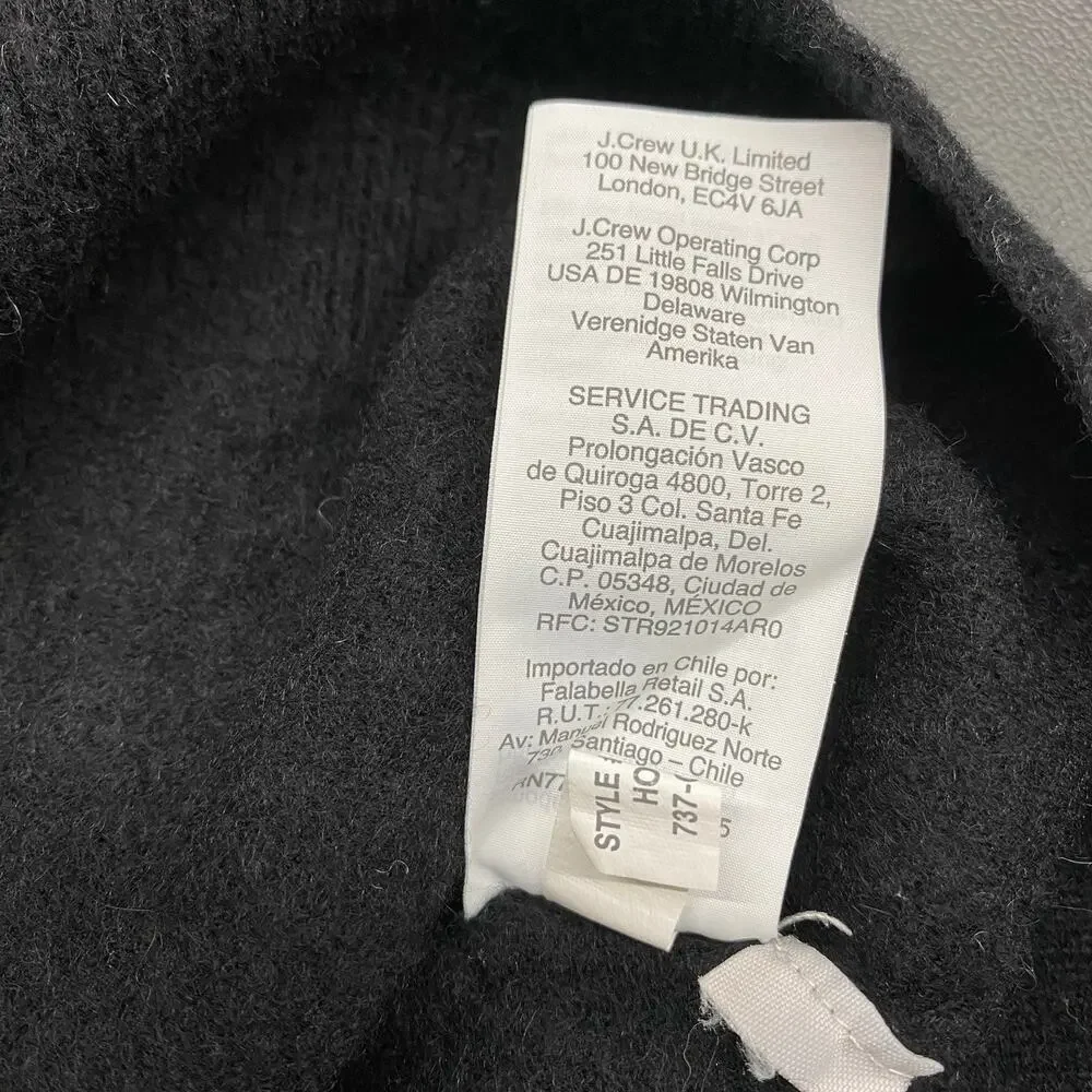 J.Crew 100% Cashmere Black V-Neck Sweater Men’s Medium Luxury Soft Classic Lux